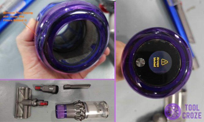 Sua May Hut Bui Dyson V11 Hut Ngat Quang Chay Xiu Tat 1