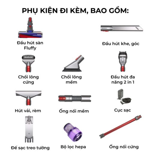 May hut bui khong day Dyson V11 7