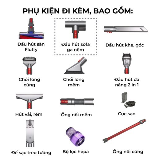 May hut bui khong day Dyson V11 8