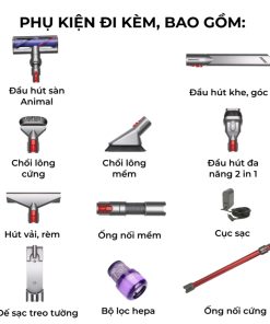 May hut bui khong day Dyson V11 9 May hut bui khong day Dyson V11 9