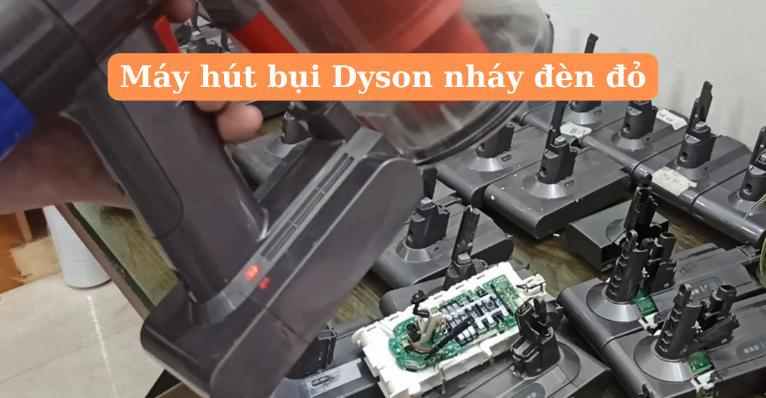 may hut bui dyson nhay den do