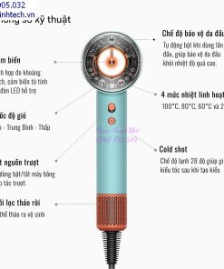 Máy Sấy Tóc Dyson Nural HD16 Xanh Mint Long Thịnh Tech Dyson