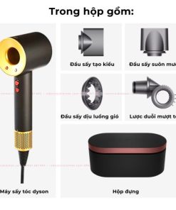 Máy Sấy Tóc Dyson Supersonic HD15 Onyx Black/Gold (Đen Vàng) Long Thịnh Tech Dyson