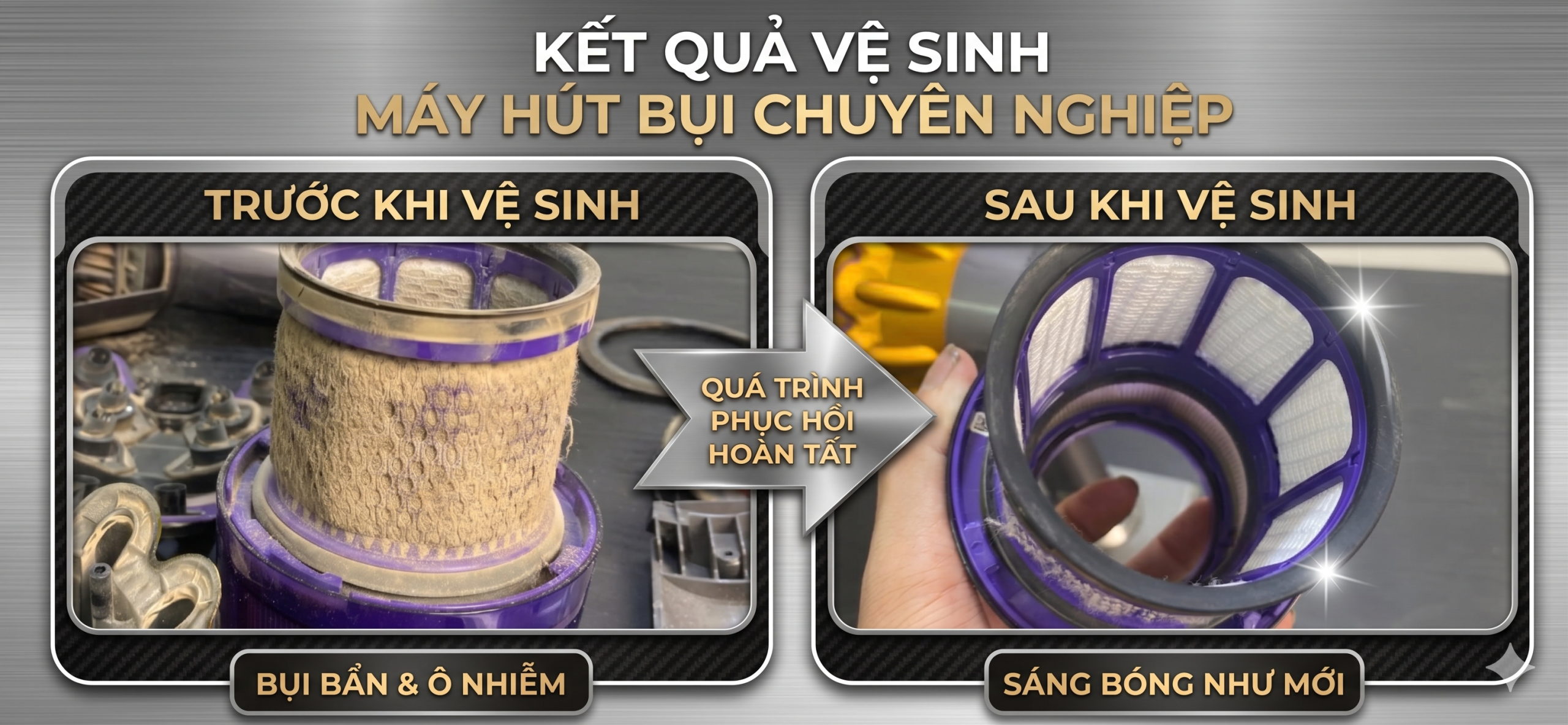 Hình Ảnh Trước Và Sau Khi Vệ Sinh Máy Hút Bụi Dyson: Hướng Dẫn Chi Tiết Từ A-Z Long Thịnh Tech Dyson
