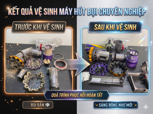 Hình Ảnh Trước Và Sau Khi Vệ Sinh Máy Hút Bụi Dyson: Hướng Dẫn Chi Tiết Từ A-Z Long Thịnh Tech Dyson