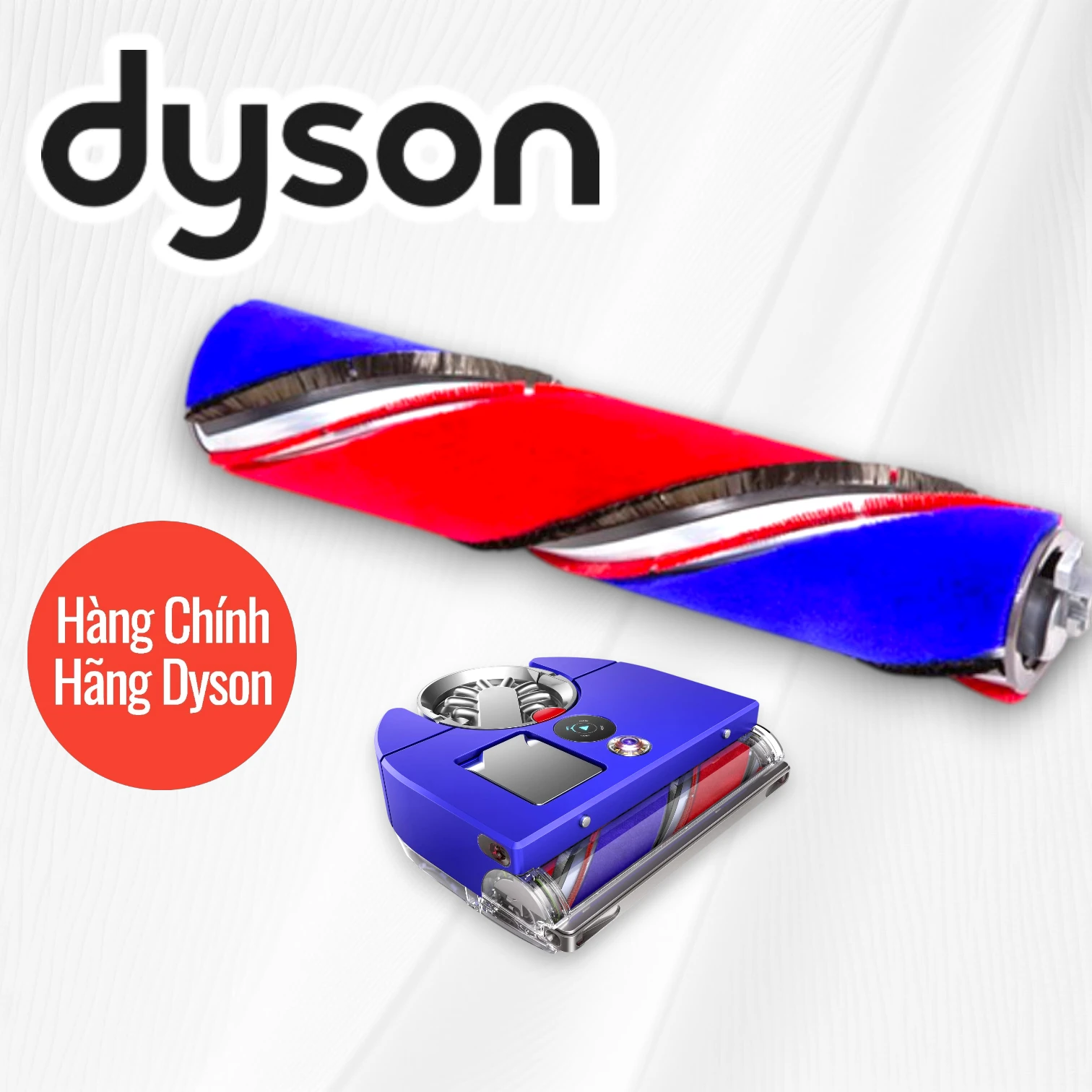 1-Photoroom-1 Chổi lăn mềm Dyson 360 Vis Nav Triple-action brush bar chính hãng. Long Thịnh Tech Dyson