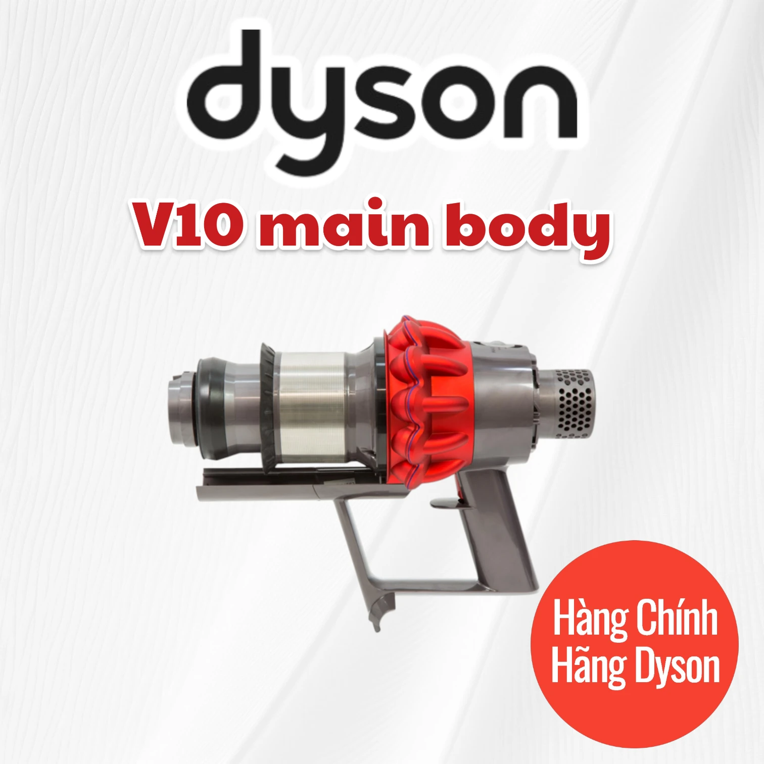 1-Photoroom cụm thân máy liền động cơ và lốc xoáy (Main Body Cyclone) cho Dyson V10 Fluffy / Absolute. Long Thịnh Tech Dyson