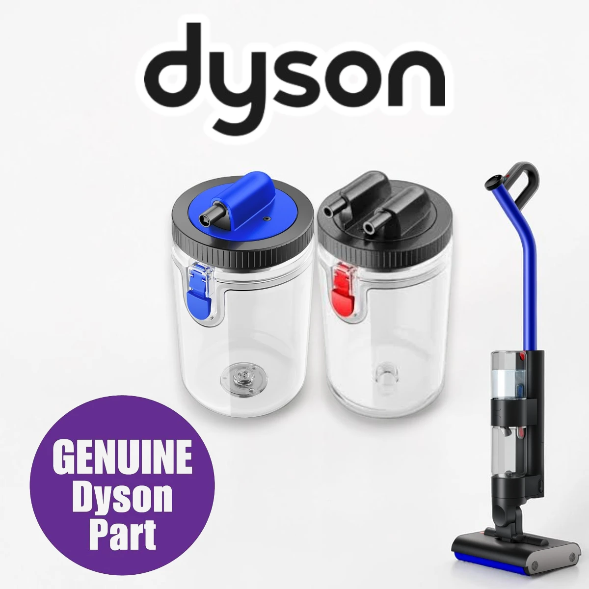 1-copy-copy-Photoroom Hộp đựng nước sạch (1000ml) và nước bẩn (800ml) chính hãng cho máy lau nhà Dyson WashG1. Long Thịnh Tech Dyson