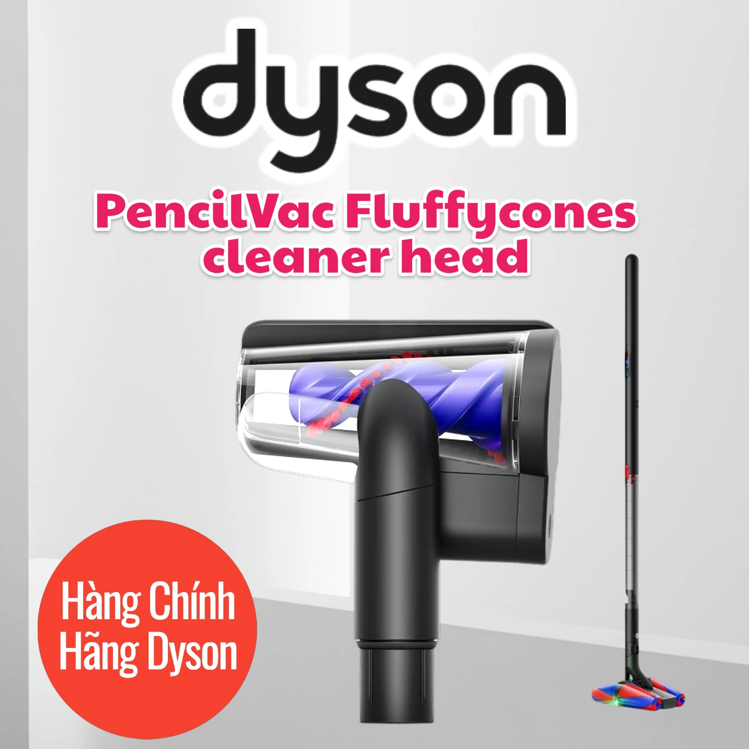 2-Photoroom-1 Đầu hút nệm ga giường Hair Screw Tool cho Dyson PencilVac chính hãng. Long Thịnh Tech Dyson