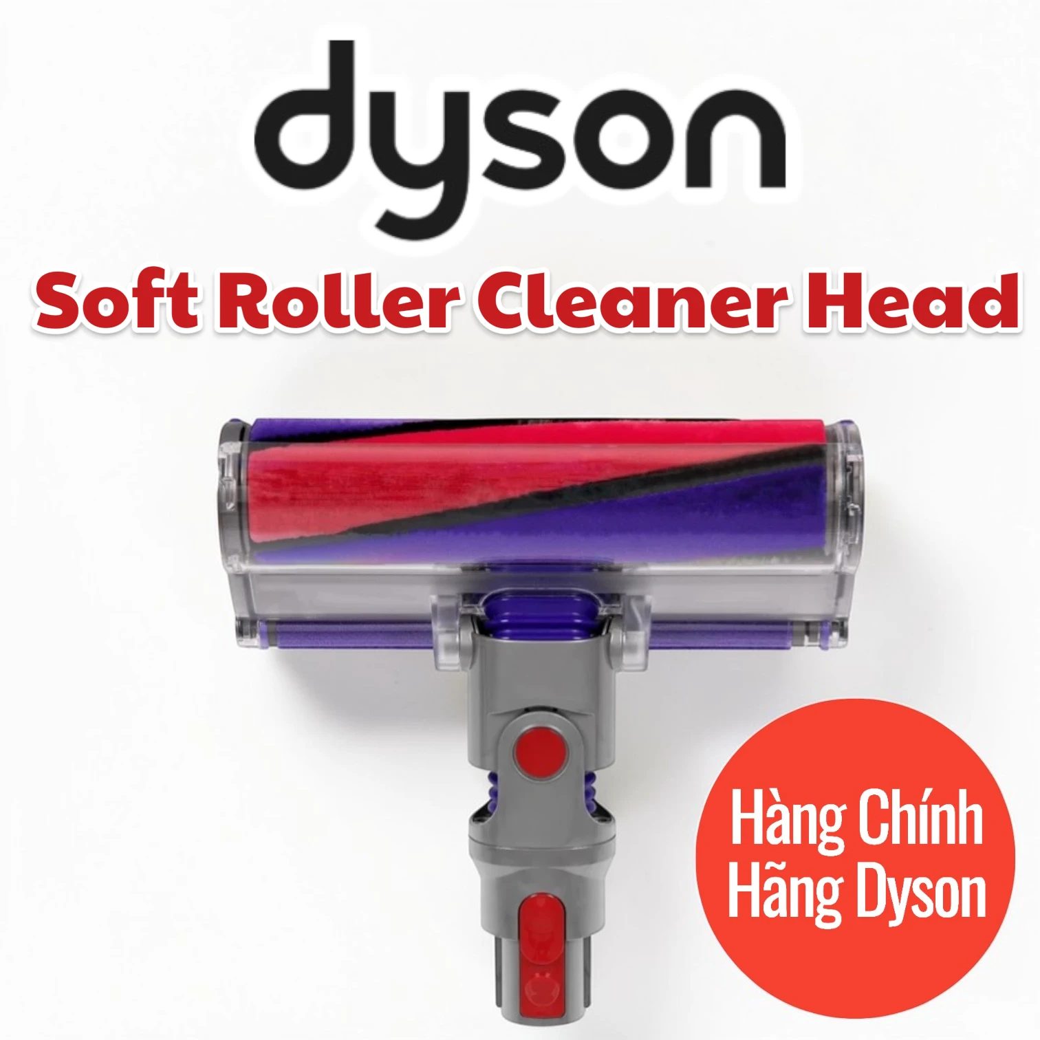 2-Photoroom-1 Đầu hút con lăn mềm Soft Roller Cleaner Head cho Dyson V7 V8 V10 V11 chính hãng. Long Thịnh Tech Dyson