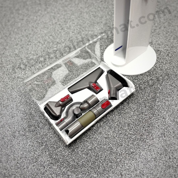 Frame-2100 Giá treo máy hút bụi Dyson V10 Dok với Tool Kit cao cấp Long Thịnh Tech Dyson