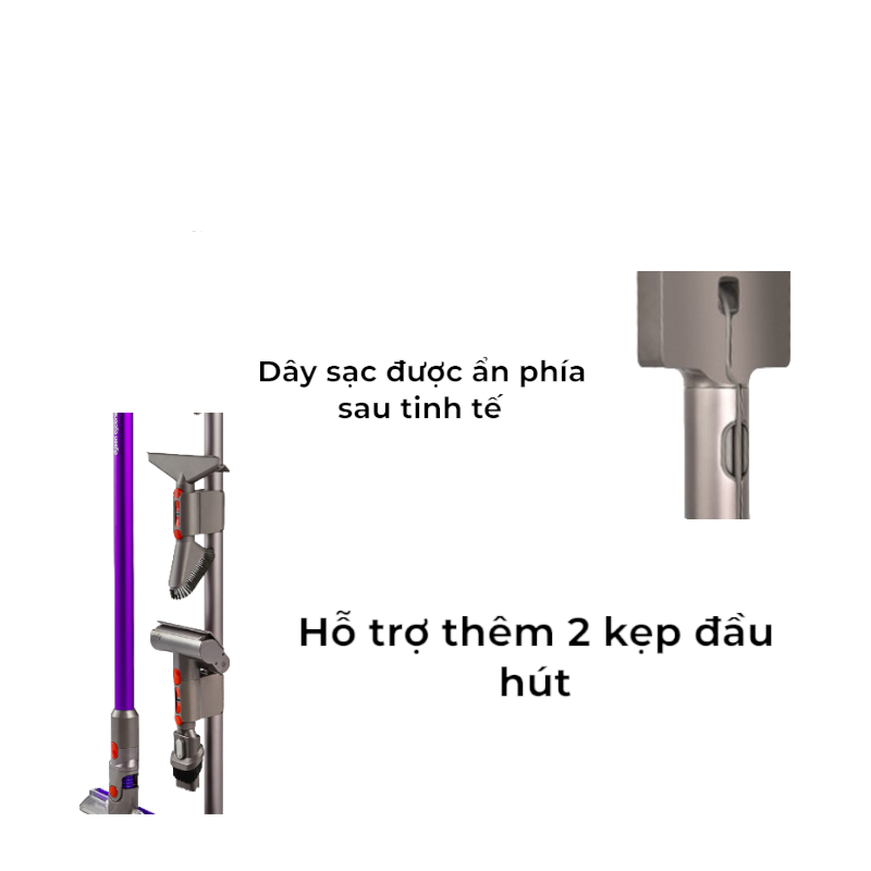 Frame-3258 Đế Treo Máy Hút Bụi Dyson V12 Floor Dok Chất Lượng Cao Long Thịnh Tech Dyson