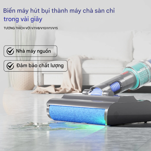 Frame-3578 Đầu lau sàn khô ướt cho Dyson V11, V15, Outsize, Gen5. Long Thịnh Tech Dyson