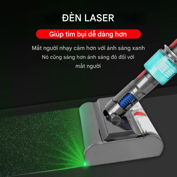 Frame-3580 Đầu lau sàn khô ướt cho Dyson V11, V15, Outsize, Gen5. Long Thịnh Tech Dyson