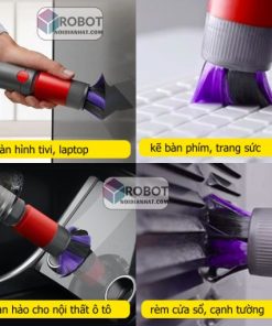 Chổi lông tơ siêu mảnh Dyson Scratch-free Dusting Brush chính hãng. Long Thịnh Tech Dyson