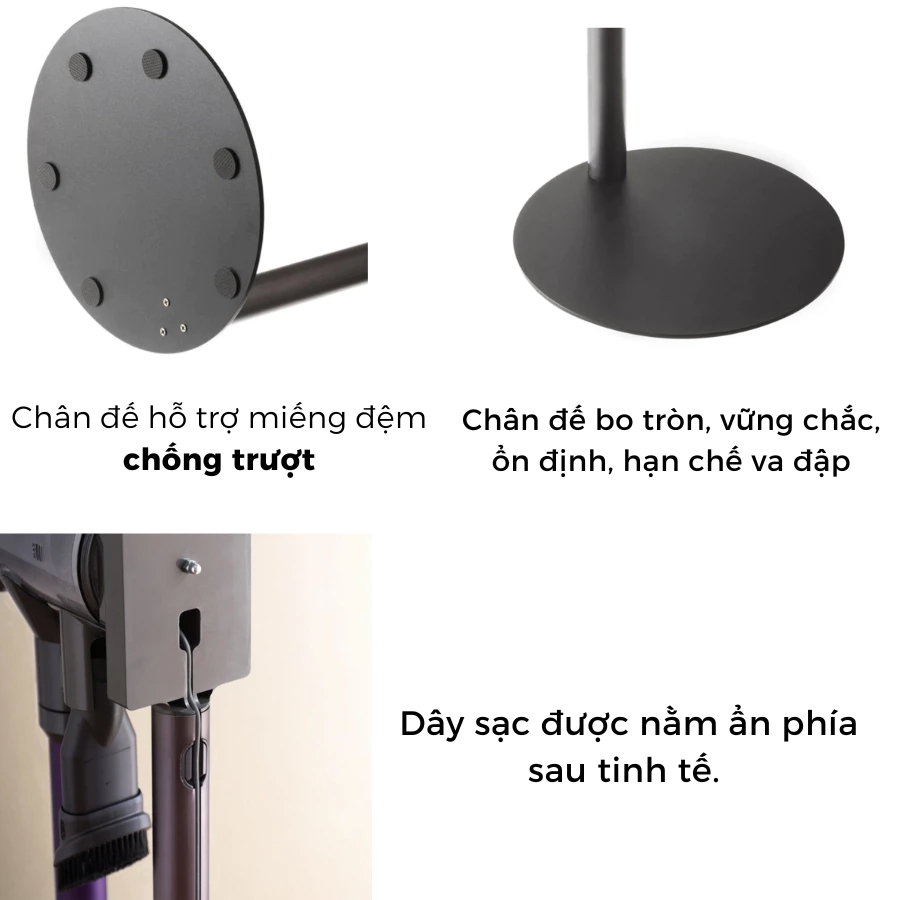 image-5 Giá treo di động đa năng cho máy hút bụi Dyson cao cấp Long Thịnh Tech Dyson