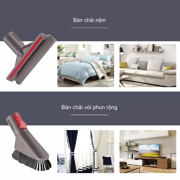 image Bộ 6 đầu hút Dyson đa năng cao cấp Long Thịnh Tech Dyson